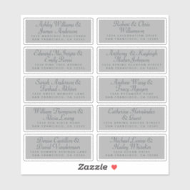 Kalligrafie Gast Adresetiketten BESTELLEN 6" of 8" Sticker