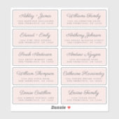 Kalligrafie Gast Adresetiketten BESTELLEN 6" of 8" Sticker (Vel)