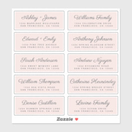 Kalligrafie Gast Adresetiketten BESTELLEN 6" of 8" Sticker