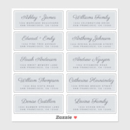 Kalligrafie Gast Adresetiketten BESTELLEN 6" of 8" Sticker