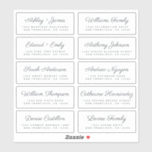 Kalligrafie Gast Adresetiketten BESTELLEN 6" of 8"