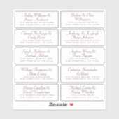 Kalligrafie Gast Adresetiketten BESTELLEN 6" of 8" Sticker (Vel)
