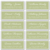 Kalligrafie Gast Adresetiketten BESTELLEN 6" of 8" Sticker (Voorkant)