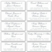 Kalligrafie Gast Adresetiketten BESTELLEN 6" of 8" Sticker (Voorkant)