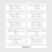 Kalligrafie Gast Adresetiketten BESTELLEN 6" of 8"