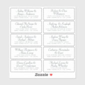 Kalligrafie Gast Adresetiketten BESTELLEN 6" of 8" Sticker (Vel)