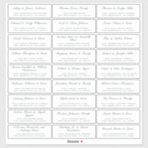 Kalligrafie Gast Adresetiketten BESTELLEN 8" of 14