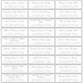 Kalligrafie Gast Adresetiketten BESTELLEN 8" of 14 Sticker (Voorkant)