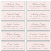 Kalligrafie Gast Adresetiketten BESTELLEN OP 8" of Sticker (Voorkant)