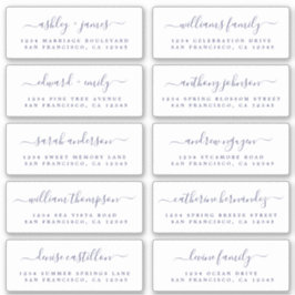 Kalligrafie Gast Adresetiketten: ORDE 8"of 6" Sticker