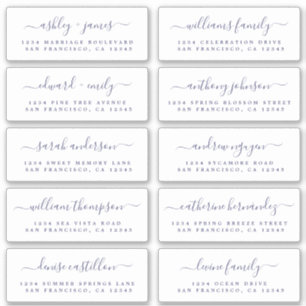 Kalligrafie Gast Adresetiketten: ORDE 8"of 6" Sticker