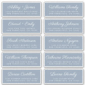 Kalligrafie gastadreslabels BESTEL 6” of 8”! Sticker (Voorkant)