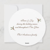 kalligrafie Geniet van botanische feestdagen Feestdagenkaart (Achterkant)