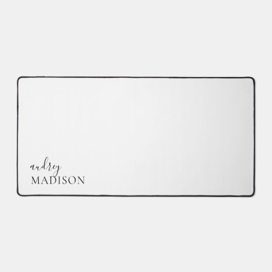 Kalligrafie Girly Luxe Wit Bureaumat (Voorkant)