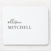 Kalligrafie Girly White Muismat (Voorkant)