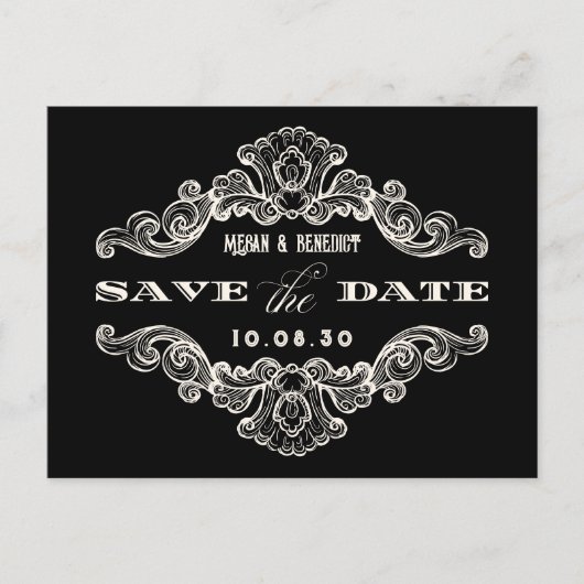  kalligrafie Gothic bruiloft Briefkaart (Voorkant)