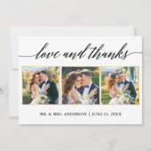 Kalligrafie Goud Lijst Liefde Bedankt Bruiloft 3 F (Voorkant)