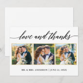 Kalligrafie Goud Lijst Liefde Bedankt Bruiloft 3 F (Voorkant / Achterkant)