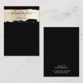 Kalligrafie gouden glitter Oorbel display kaart Visitekaartje (Voorkant / Achterkant)