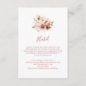 Kalligrafie Graceful Floral Hotel Informatiekaartje (Voorkant)
