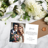 Kalligrafie Gracias Spaanse bruiloft Dank u Kaart