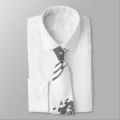 kalligrafie grijs stropdas (Gebonden)