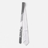 kalligrafie grijs stropdas (Achterkant)