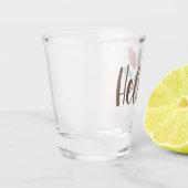 Kalligrafie hallo boho veren shot glas (Links)
