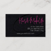 Kalligrafie Handtekening Professionele Haarstudio Visitekaartje (Achterkant)
