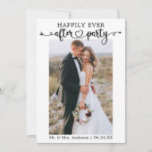 Kalligrafie Hart 2 Foto Gelukkig Altijd Na Feest Aankondiging (Voorkant)