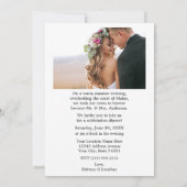 Kalligrafie Hart 2 Foto Gelukkig Altijd Na Feest Aankondiging (Achterkant)