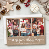 Kalligrafie Hart 3 Foto Kraft Vrolijk Kerstfeest Feestdagenkaart