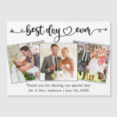 Kalligrafie Hart Beste Dag Ooit Bedankt Magneet Ka (Voorkant)