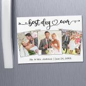 Kalligrafie Hart Beste Dag Ooit Foto Magneet Kaart