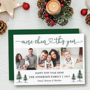 Kalligrafie Hart Meer Cheer 3 Fotodennen Feestdagenkaart