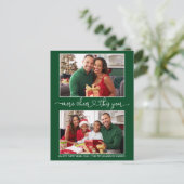 Kalligrafie Hart Meer Cheer Green 2 Fotovakantie Briefkaart (Staand voorkant)