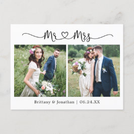 Kalligrafie Hart Trouw 2 Foto Bedankt Briefkaart