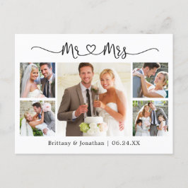 Kalligrafie Hart Trouw 5 Foto Bedankt Briefkaart