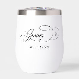 kalligrafie harten bruidegom zwart ID1025