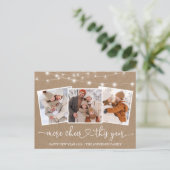 Kalligrafie Hartlichten Kraft Meer Cheer 3 Foto Briefkaart (Staand voorkant)