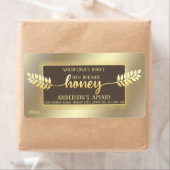 kalligrafie honingbijtak etiket (Insitu)