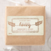 kalligrafie honingbijtak etiket (Insitu)