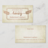  kalligrafie honingbijtak visitekaartje (Voorkant / Achterkant)