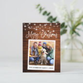 Kalligrafie Hood Lichten Instant Camera Foto Briefkaart (Staand voorkant)