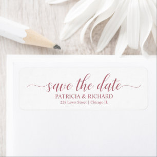 Kalligrafie Huwelijk Save The Date Retouradres Etiket