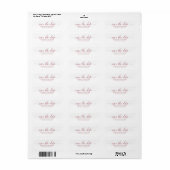 Kalligrafie Huwelijk Save The Date Retouradres Etiket (Full Sheet)