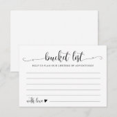 Kalligrafie Huwelijks Emmerlijst Advieskaarten Informatiekaartje (Voorkant / Achterkant)