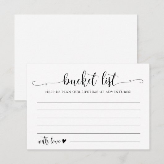 Kalligrafie Huwelijks Emmerlijst Advieskaarten Informatiekaartje (Voorkant / Achterkant)