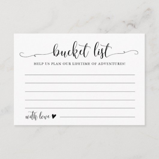 Kalligrafie Huwelijks Emmerlijst Advieskaarten Informatiekaartje (Voorkant)