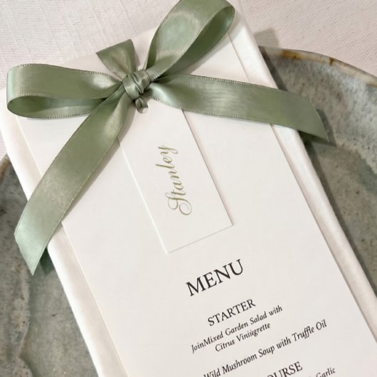 Kalligrafie Huwelijksnaam Tag Tafel Menu Kaarten